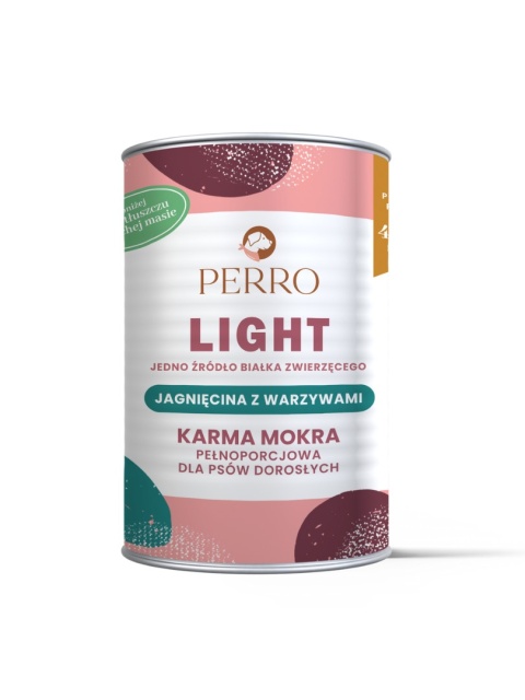 PERROland Light Jagnięcina z warzywami - karma mokra dla dorosłego psa 400 g