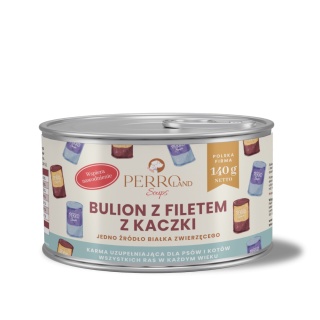 PERROland Soups - bulion z filetem z kaczki dla psa i kota 140 g