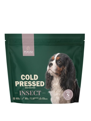 Pokusa Cold Pressed Adult Insect Monoprotein Size S - karma tłoczona na zimno z insektów dla psa 1 kg