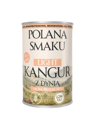 Polana Smaku LIGHT Kangur z dynią - mokra karma dla psa alergika 400 g