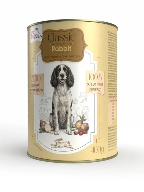 Syta Micha Classic Królik z brukwią - karma mokra dla psa 400 g