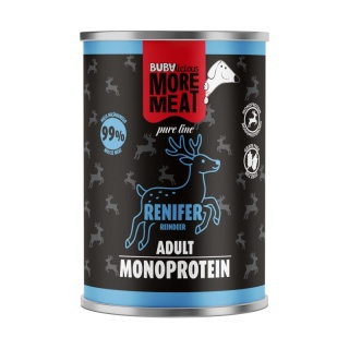 BUBAlicious More Meat Pure Line Renifer - mokra karma dla psa 400 g
