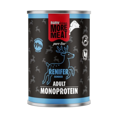 BUBAlicious More Meat Pure Line Renifer - mokra karma dla psa 400 g