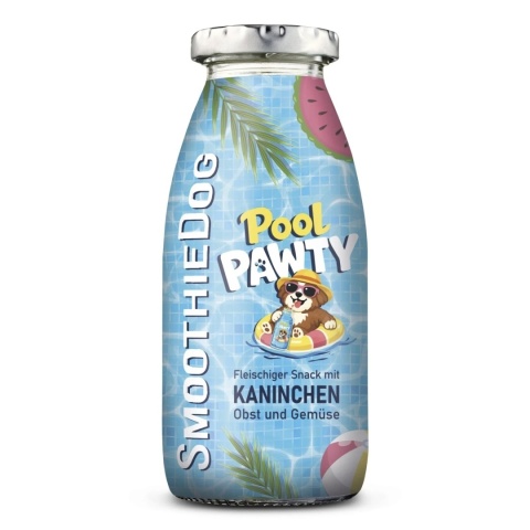 SMOOTHIE DOG Pool Pawty - smoothie dla psa - królik z warzywami i owocami (250ml)