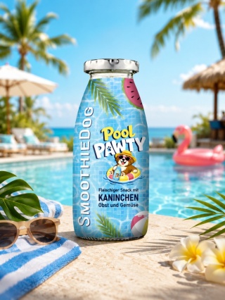 SMOOTHIE DOG Pool Pawty - smoothie dla psa - królik z warzywami i owocami (250ml)