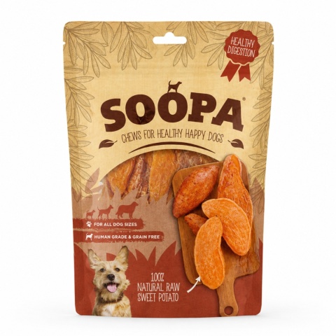 SOOPA Chews Sweet Potato – wege gryzak dla psa z batata – 100% naturalny - 100 g