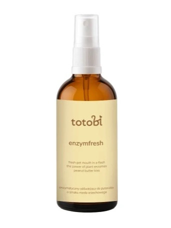 Totobi - Enzymatyczny odświeżacz do pyszczka dla psa i kota o smaku masła orzechowego, 100 ml