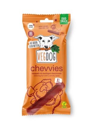 Vegdog CHEVVIES XL BBQ – wege gryzak dla psa XL 2szt