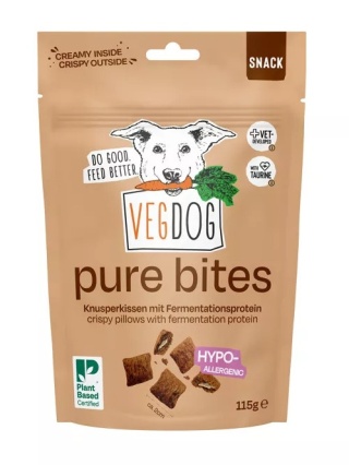 Vegdog PURE BITES – wege przysmak białkowy dla psa 115 g