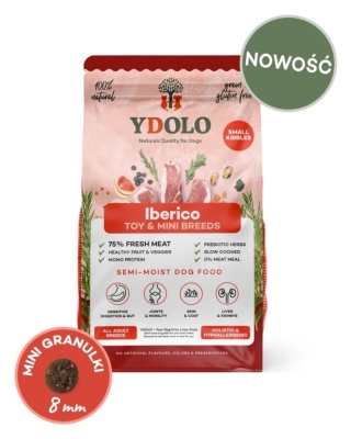 YDOLO MINI Iberico - wieprzowina Iberico - półwilgotna karma dla psów małych ras 700 g