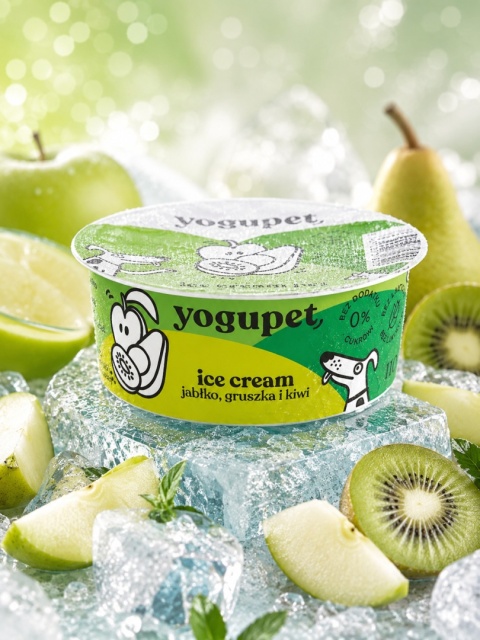 Yogupet LODY dla psa -110g - zielone owoce - jabłko, gruszka i kiwi