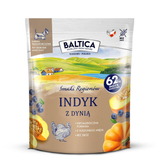 BALTICA Smaki Regionów Indyk z dynią małe rasy 1kg