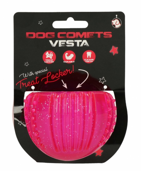 Dog Comets VESTA zabawka na przysmaki TPR różowa