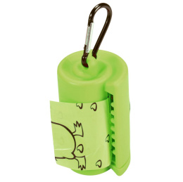 Kiwi Walker Waste Bag Holder - pojemnik na woreczki dla psa + 2 rolki worków - zielony