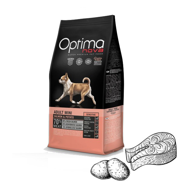 Optimanova Adult Mini Sensitive Salmon & Potato 2kg