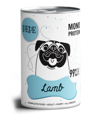 PEPE Karma mokra Pepe Lamb - jagnięcina - 400g