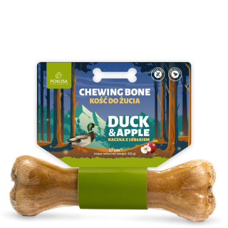 POKUSA - chewing bone DUCK & APPLE kość do żucia z dodatkiem kaczki i jabłka 17 cm