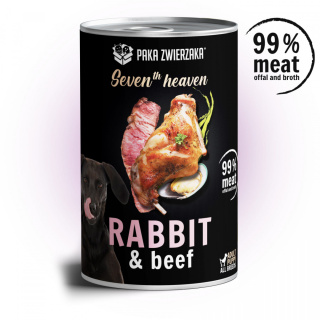 Paka Zwierzaka Seventh heaven - Królik z wołowiną (rabbit & beef) 400g