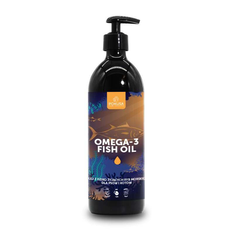 Pokusa Omega-3 Fish Oil - Olej z dziko żyjących ryb morskich 500 ml Pokusa Omega-3 Fish Oil - Olej z dziko żyjących ryb morskich 500 ml