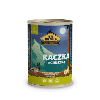 Pokusa karma mokra Feel The Wild - Kaczka z gruszką 400g