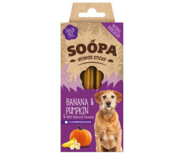 SOOPA Senior Dental Sticks Banana, Pumpkin, Flaxseed – Banan, Dynia, Siemię Lniane (100g)