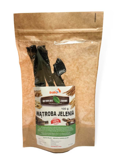 Balto Suszona wątroba jelenia premium 100g