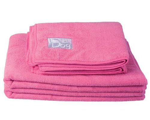 Chadog Microfibre Towel - bardzo chłonny ręcznik z mikrofibry dla psa - róż - M