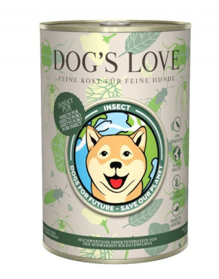 DOG'S LOVE Insekt pur - karma z owadów i warzyw (400g)