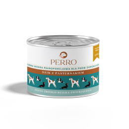 Perro Karma mokra Dzik z pasternakiem – monobiałkowa formuła dla psów dorosłych 410g