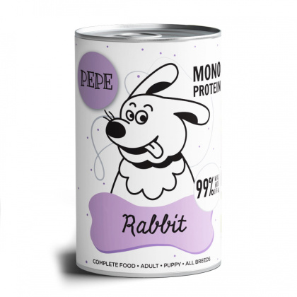 Karma mokra PEPE Rabbit (królik) 400g