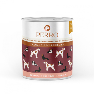 PERRO Karma mokra Kaczka z marchewką - psów dorosłych - 850g