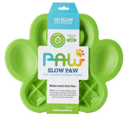 PetDreamHouse PAW Slow Feeder - miska spowalniająca zielona