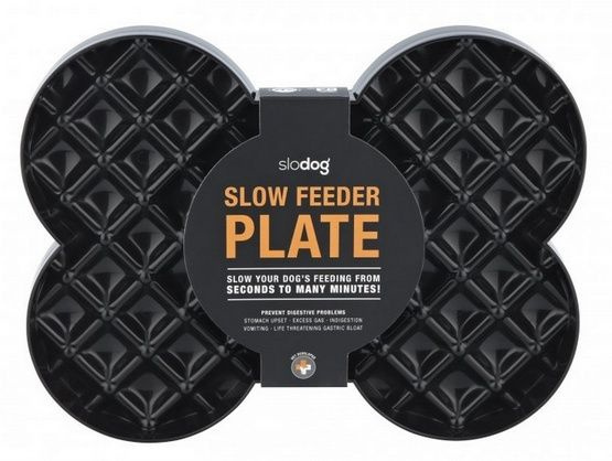 slodog slow feeder plate czarna