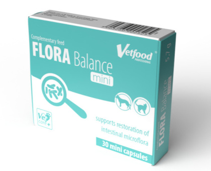 Vetfood Flora Balance mini 30 kapsułek - probiotyk dla psa