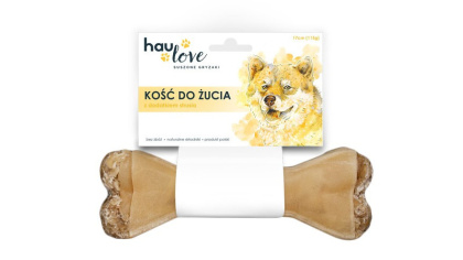 HAULOVE Kość do żucia z dodatkiem strusia 17cm