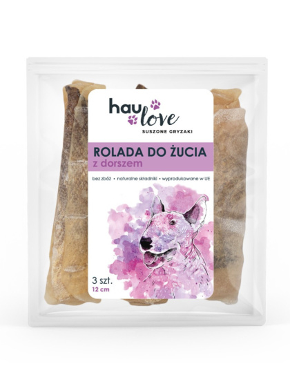 HAULOVE Rolada do żucia z dorszem 12cm 3szt.