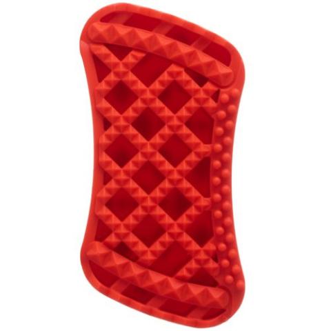 Pet+Me Firm Silicone Brush Red