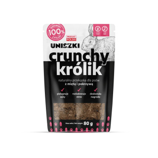 UNISZKI Crunchy królik – Mięta Pokrzywa 80g