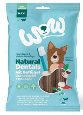 WOW Natural Dentals Maxi - gryzaki dentystyczne dla psa (275g)