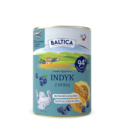 BALTICA - Karma mokra Indyk z dynią 400g