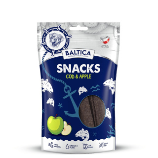 BALTICA Snacks - paski rybne DORSZ Z JABŁKAMI 100g