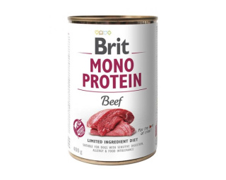 BRIT MONO PROTEIN BEEF - karma mokra z wołowiną - 400g