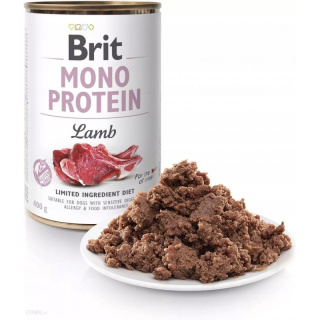 BRIT MONO PROTEIN LAMB - karma mokra z jagnięciną - 400g