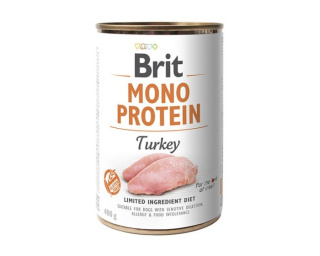 BRIT MONO PROTEIN TURKEY - karma mokra z indykiem - 400g