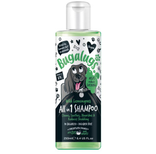 Bugalugs All in 1 Shampoo - szampon z odżywką dla psa, zmniejszający wypadanie sierści, koncentrat 1:10