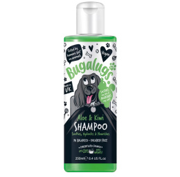 Bugalugs Aloe & Kiwi Shampoo - łagodząco-nawilżający szampon dla psa, koncentrat 1:10 - 250ml