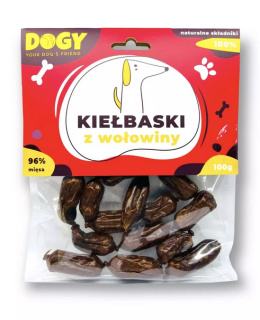 DOGY - Kiełbaski z Wołowiny dla psa 100g