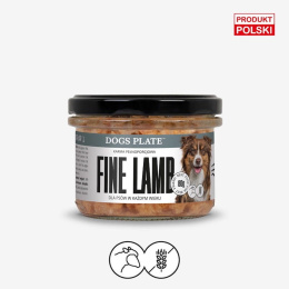 Dogs Plate - Fine Lamb 180g - Karma dla psów z mięsa jagnięcego