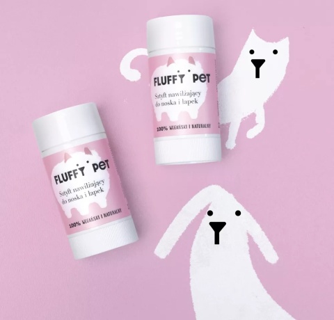 FLUFFY PET - Sztyft nawilżający do łapek i noska 23 ml