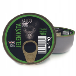 Falco Dog Mięso mięśniowe z jelenia dla psa 100% - 120g